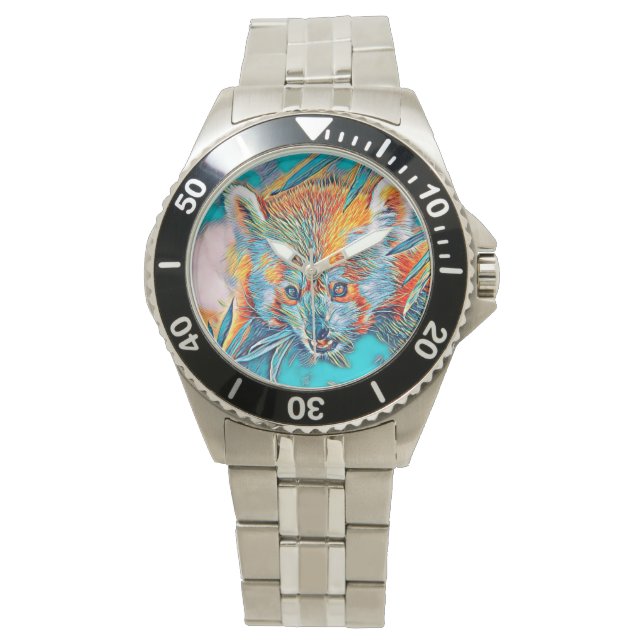 AnimalMix_RedPanda_001 Horloge (Voorkant)