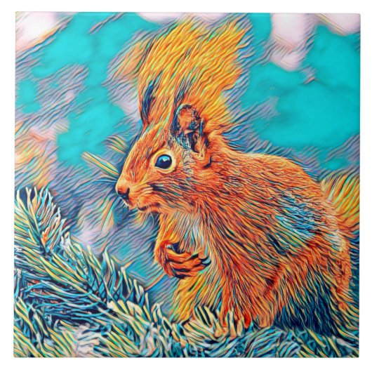 AnimalMix_Squirrel_001_by_JAMColors Tegeltje (Voorkant)