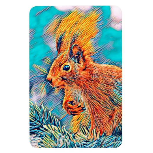 AnimalMix_Squirrel_001 Magneet (Verticaal)