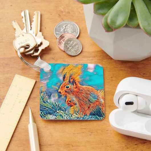 AnimalMix_Squirrel_001 Sleutelhanger (Bureau)