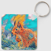 AnimalMix_Squirrel_001 Sleutelhanger (Achterkant)