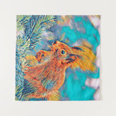 AnimalMix_Squirrel_001 Wandkleed (Voorkant (horizontaal))