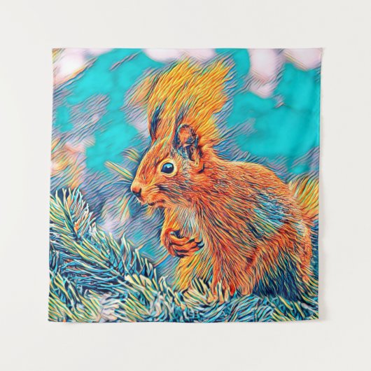 AnimalMix_Squirrel_001 Wandkleed (Voorkant)