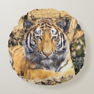 AnimalMix_Tiger_009 Rond Kussen