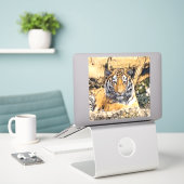 AnimalMix_Tiger_009 Sticker (Laptop op bureau)