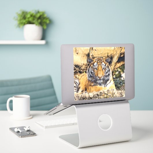 AnimalMix_Tiger_009 Sticker (Laptop op bureau)