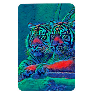 AnimalMix_Tiger_035 Magneet