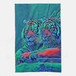 AnimalMix_Tiger_035 Theedoek