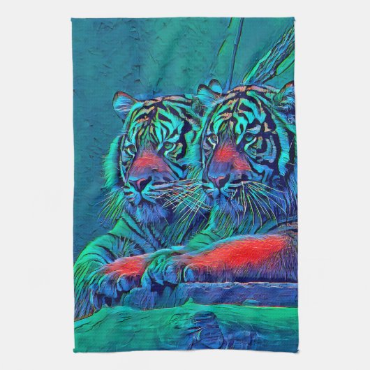 AnimalMix_Tiger_035 Theedoek (Verticaal)