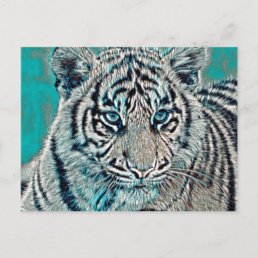 AnimalMix_Tiger_046 Briefkaart (Voorkant)