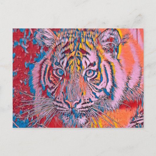 AnimalMix_Tiger_054 Briefkaart (Voorkant)