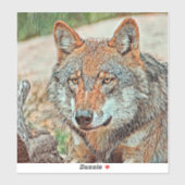 AnimalMix_Wolf_003 Sticker (Vel)