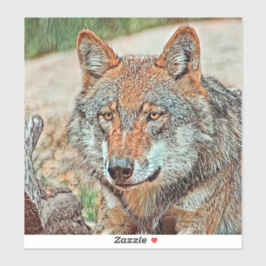 AnimalMix_Wolf_003 Sticker (Vel)