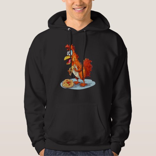 animals and fast food pizza chicken hoodie (Voorkant)