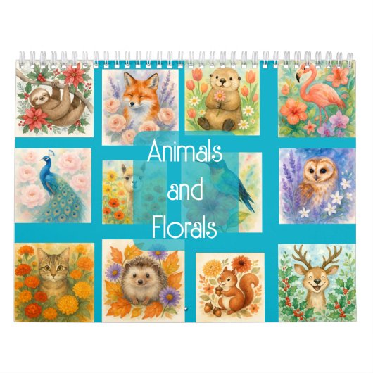 Animals and Florals Kalender (Hoes)