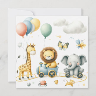Animals birthday Personalize Custom card