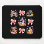 Animals Cow Chicken Horse Tractor Flower Farm Wome Muismat (Voorkant)