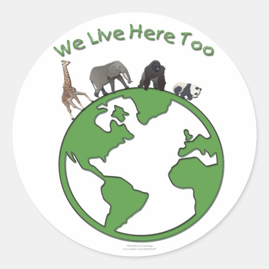Animals Earth Stickers (Voorkant)