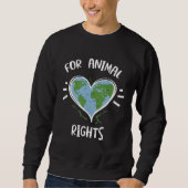 Animals for Animal Rights Earth Day Sayings Trui (Voorkant)
