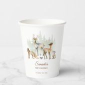 Animals Forest Woodland Baby shower Papieren Bekers (Voorkant)