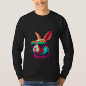 Animals Graphic  Bunny Wearing Sunglasses 3 T-shirt (Voorkant)