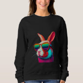 Animals Graphic  Bunny Wearing Sunglasses 3 Trui (Voorkant)
