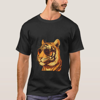 Animals Graphic  Tiger Wearing Sunglasses 1 T-shirt