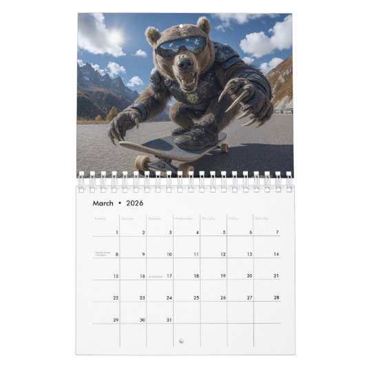 Animals having fun Calendar Kalender (Mar 2026)
