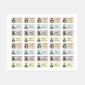 Animals Heroes waterdichte kinder naam kleding Labels (Vel)