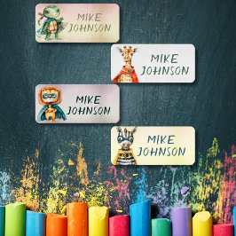 Animals Heroes waterdichte kinder naam kleding Labels