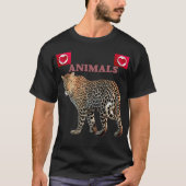 Animals I love You,Pets Retro Wild Novelty T-shirt (Voorkant)