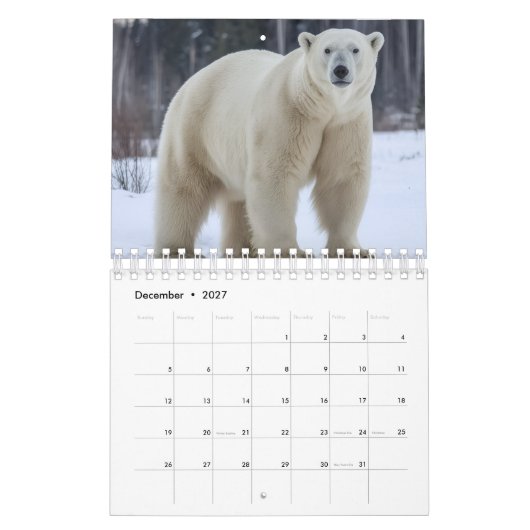 Animals image calendar  kalender (Dec 2027)