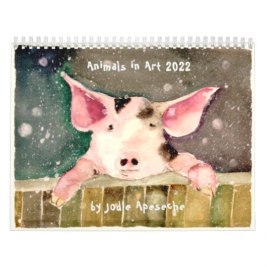 Animals in Art Wall Calendar by Jodie Apeseche Kalender (Hoes)
