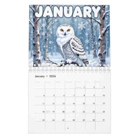 Animals nature Calendar Kalender (Jan 2026)