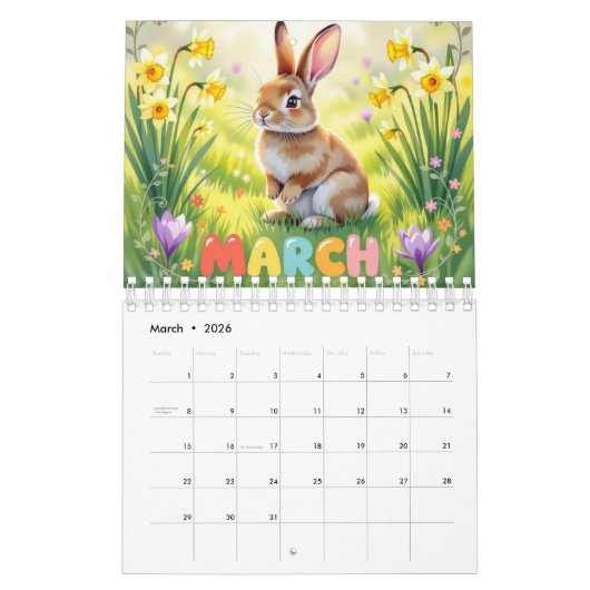 Animals nature Calendar Kalender (Mar 2026)