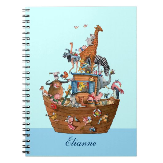Animals Noah's ark - notebook Notitieboek (Voorkant)