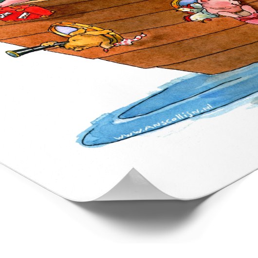 Animals Noah's ark - Poster (Hoek)