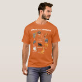 Animals Of Australia Animal Educational Kangaroo f T-shirt (Voorkant volledig)