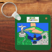 Animals of the World, Brazil: Hyacinth Macaw Sleutelhanger (Voorkant)