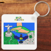 Animals of the World, Brazil: Hyacinth Macaw Sleutelhanger (Achterkant)