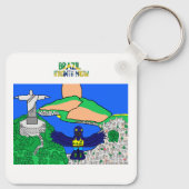 Animals of the World, Brazil: Hyacinth Macaw Sleutelhanger (Achterkant)