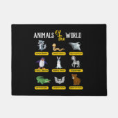 Animals Of The World Funny Animal Real Names Deurmat (Voorkant)