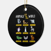 Animals Of The World Funny Animal Real Names Keramisch Ornament (Links)