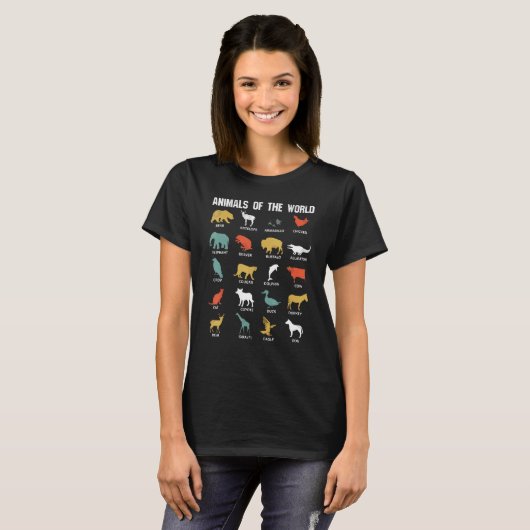 Animals of The World Rare Animal T-shirt (Voorkant volledig)