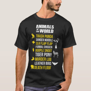 Animals Of The World Trash Panda Danger Noodle T-shirt