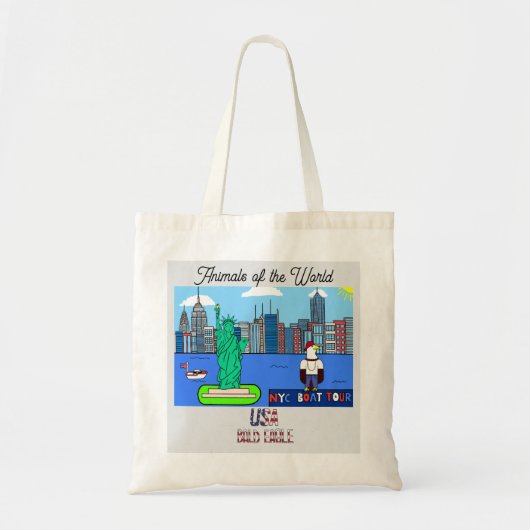 Animals of the World USA: Bald Eagle Tote Bag (Voorkant)