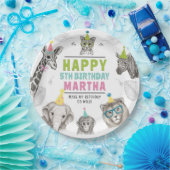 Animals Party Wild Animal Verjaardagspapier Bord (Feest)