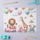 Animals pink birthday Large Gift Bag Tissuepapier (Craft)