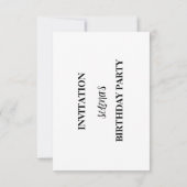 Animals & Rainbows Birthday Party Invitation Bedankkaart (Achterkant)