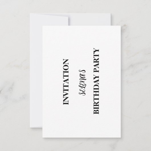 Animals & Rainbows Birthday Party Invitation Bedankkaart (Achterkant)